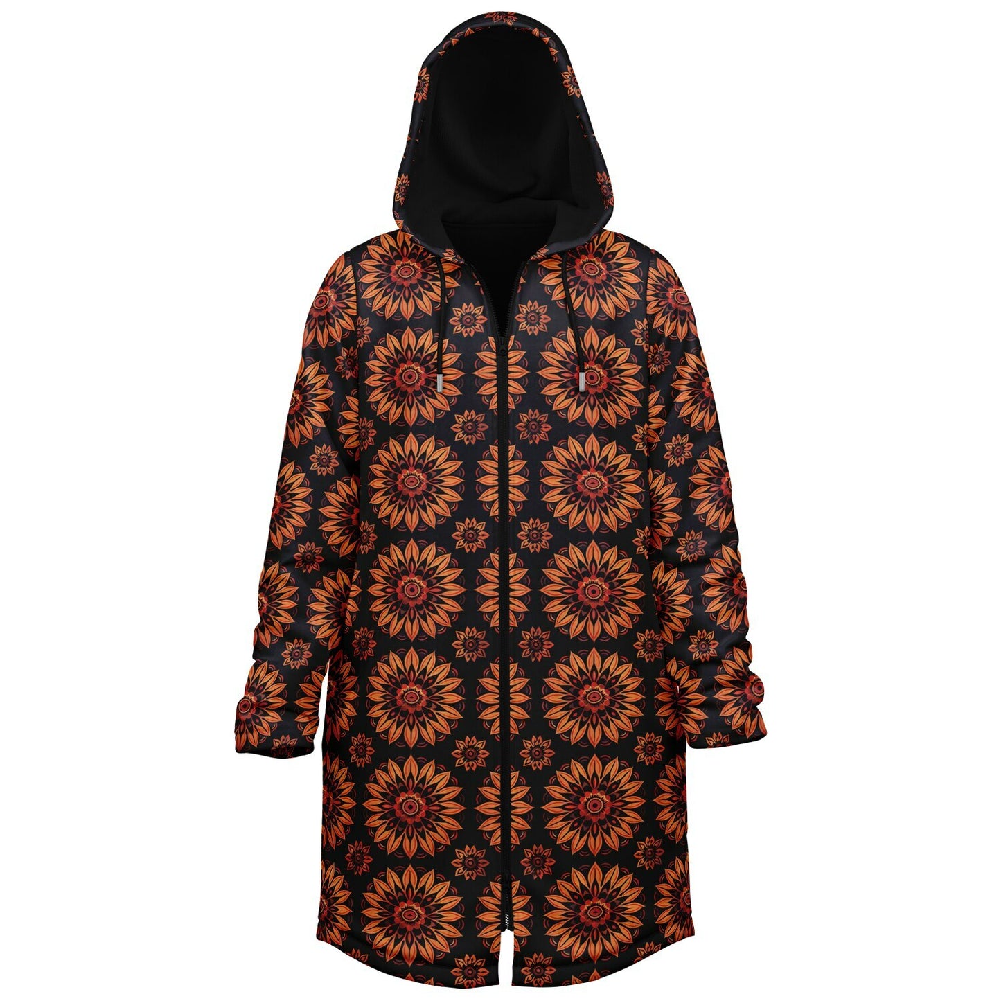 Fire Bloom Zip Cloak